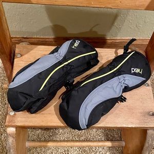 HEAD Junior Ski Mittens, Size XS, Black